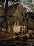 Washerwomen in Bougival, 1864-1870-Guido Carmignani-Stretched Canvas