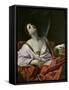 Guido Reni / Cleopatra, ca. 1640-Guido Reni-Framed Stretched Canvas