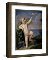 Guido Reni / Cupid, 1637-1638-Guido Reni-Framed Giclee Print