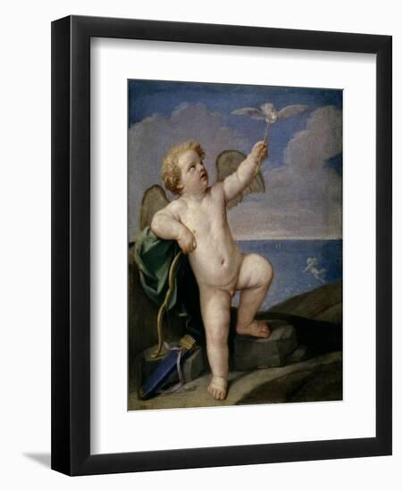 Guido Reni / Cupid, 1637-1638-Guido Reni-Framed Giclee Print