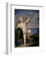 Guido Reni / Cupid, 1637-1638-Guido Reni-Framed Giclee Print