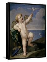 Guido Reni / Cupid, 1637-1638-Guido Reni-Framed Stretched Canvas