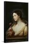 Guido Reni / 'Girl with a Rose', 1630-1635, Italian School, Oil on canvas, 81 cm x 62 cm, P00218.-GUIDO RENI-Framed Poster