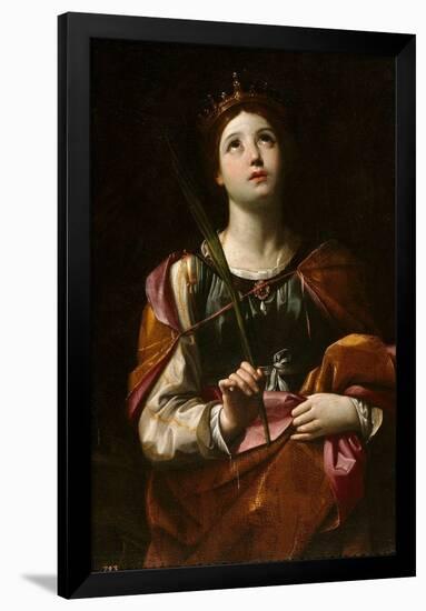 Guido Reni / 'Saint Catherine', ca. 1606, Italian School, Oil on canvas, 98 cm x 75 cm, P00230.-GUIDO RENI-Framed Poster