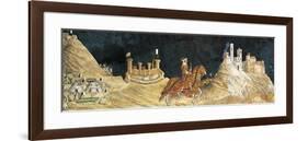 Guidoriccio Da Fogliano at Siege of Montemassi, Attributed to Simone Martini-null-Framed Giclee Print