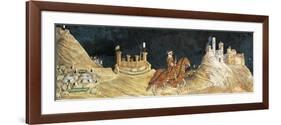 Guidoriccio Da Fogliano at Siege of Montemassi, Attributed to Simone Martini-null-Framed Giclee Print