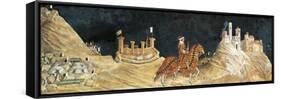 Guidoriccio Da Fogliano at Siege of Montemassi, Attributed to Simone Martini-null-Framed Stretched Canvas