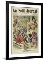 Guignol/De Chaque Côté de la Gravure, les Deux Célèbres Marionnettes Lyonna-null-Framed Giclee Print