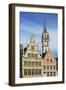 Guild houses and Town Hall in historic centre, Ghent, Flanders, Belgium, Europe-Ian Trower-Framed Photographic Print