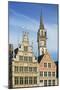 Guild houses and Town Hall in historic centre, Ghent, Flanders, Belgium, Europe-Ian Trower-Mounted Photographic Print