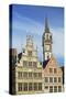 Guild houses and Town Hall in historic centre, Ghent, Flanders, Belgium, Europe-Ian Trower-Stretched Canvas