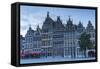 Guild houses in Main Market Square, Antwerp, Flanders, Belgium, Europe-Ian Trower-Framed Stretched Canvas