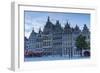 Guild houses in Main Market Square, Antwerp, Flanders, Belgium, Europe-Ian Trower-Framed Photographic Print