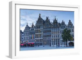 Guild houses in Main Market Square, Antwerp, Flanders, Belgium, Europe-Ian Trower-Framed Photographic Print