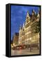 Guild houses in Main Market Square, Antwerp, Flanders, Belgium, Europe-Ian Trower-Framed Stretched Canvas