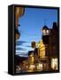 Guildford High Street and Guildhall at Dusk, Guildford, Surrey, England, United Kingdom, Europe-John Miller-Framed Stretched Canvas