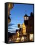 Guildford High Street and Guildhall at Dusk, Guildford, Surrey, England, United Kingdom, Europe-John Miller-Framed Stretched Canvas