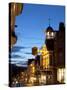 Guildford High Street and Guildhall at Dusk, Guildford, Surrey, England, United Kingdom, Europe-John Miller-Stretched Canvas