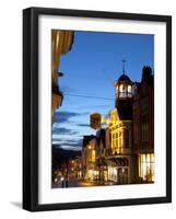 Guildford High Street and Guildhall at Dusk, Guildford, Surrey, England, United Kingdom, Europe-John Miller-Framed Photographic Print