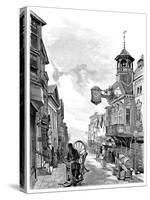 'Guildford: High Street, with the Town Hall', 1886-John Fulleylove-Stretched Canvas