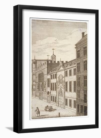 Guildhall Chapel and Blackwell Hall, City of London, 1750-null-Framed Giclee Print