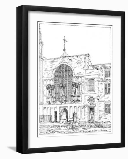 Guildhall Chapel, King Street, Cheapside, London, 1886-Robert Blemmell Schnebbelie-Framed Giclee Print