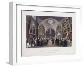 Guildhall Council Chamber, London, C1840-Harlen Melville-Framed Giclee Print