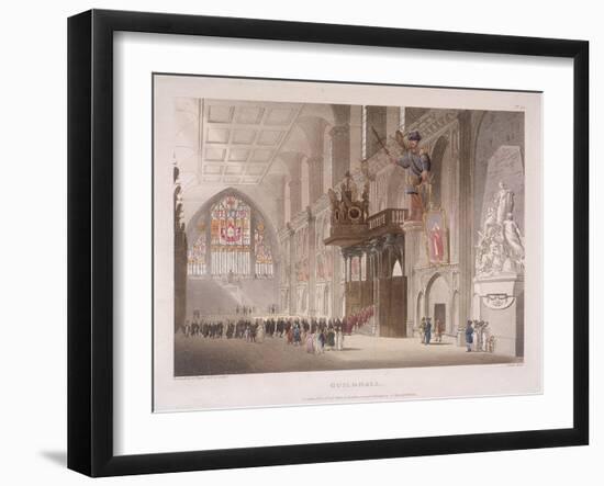 Guildhall, London, 1808-Augustus Charles Pugin-Framed Giclee Print