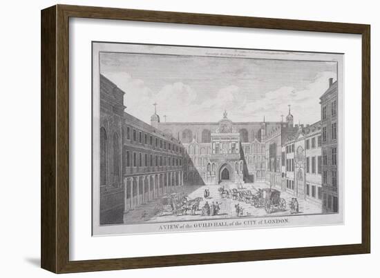 Guildhall, London, 1820-James B Allen-Framed Giclee Print