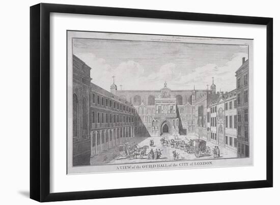 Guildhall, London, 1820-James B Allen-Framed Giclee Print