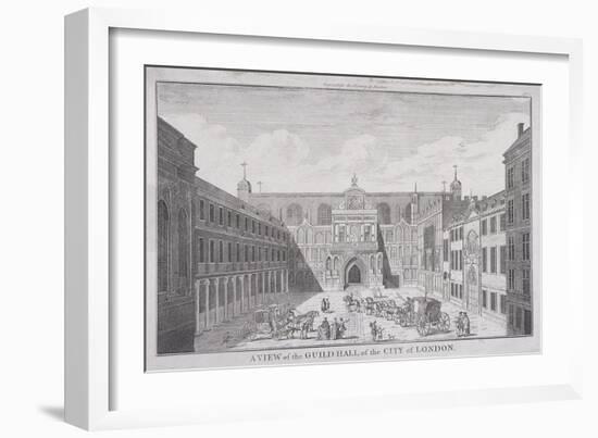 Guildhall, London, 1820-James B Allen-Framed Giclee Print