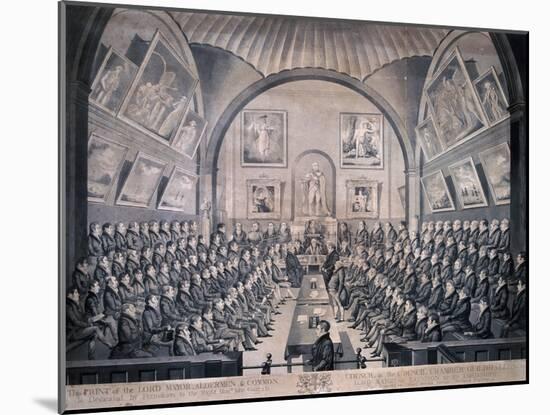 Guildhall, London, 1825-Richard Dighton-Mounted Giclee Print