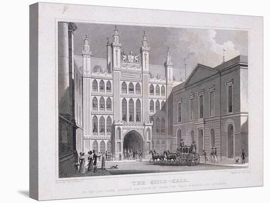 Guildhall, London, 1828-R Acon-Stretched Canvas