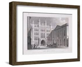 Guildhall, London, 1828-R Acon-Framed Giclee Print