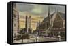 Guildhall Square, Plymouth, Devon-null-Framed Stretched Canvas