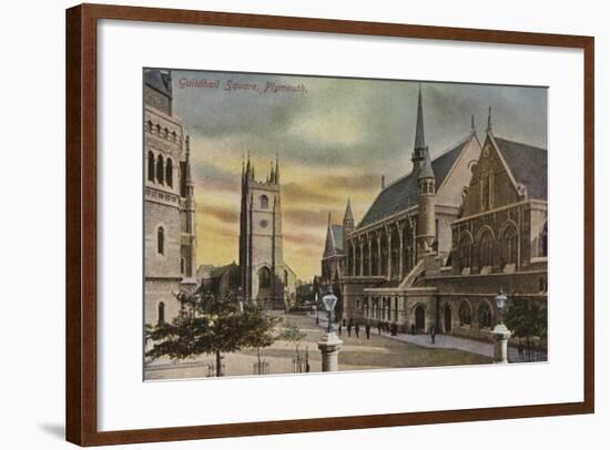 Guildhall Square, Plymouth, Devon-null-Framed Photographic Print