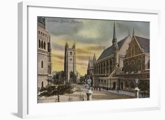 Guildhall Square, Plymouth, Devon-null-Framed Photographic Print