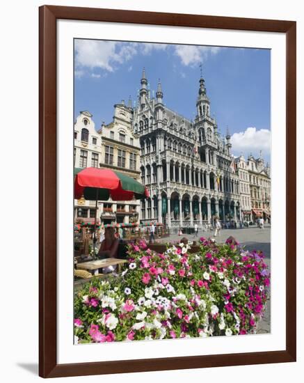 Guildhalls in the Grand Place, UNESCO World Heritage Site, Brussels, Belgium, Europe-Christian Kober-Framed Photographic Print