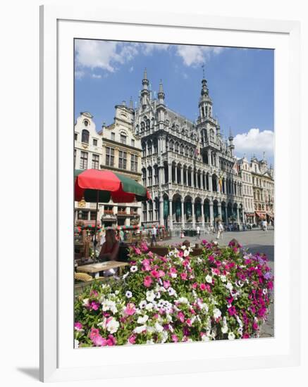 Guildhalls in the Grand Place, UNESCO World Heritage Site, Brussels, Belgium, Europe-Christian Kober-Framed Photographic Print