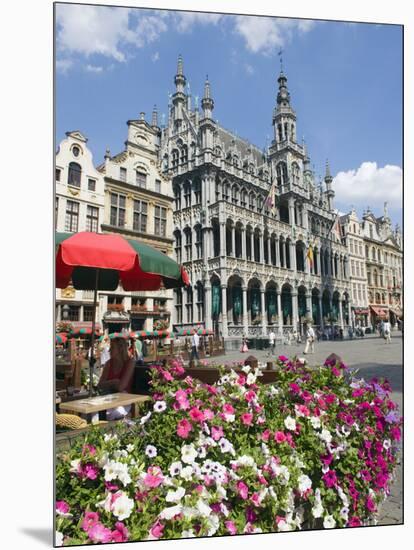 Guildhalls in the Grand Place, UNESCO World Heritage Site, Brussels, Belgium, Europe-Christian Kober-Mounted Photographic Print