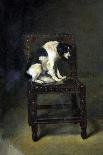 A Dog on a Chair-Guillaume Anne van der Brugghen-Framed Art Print
