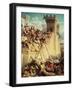 Guillaume De Clermont Defending Ptolemais (Acre) in 1291, 1845-Dominique Louis Papety-Framed Giclee Print