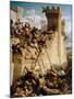 Guillaume De Clermont Defending the Walls at the Siege of Acre, 1291-Dominique Papety-Mounted Giclee Print