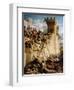 Guillaume De Clermont Defending the Walls at the Siege of Acre, 1291-Dominique Papety-Framed Giclee Print