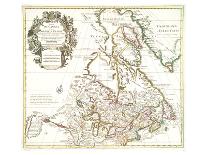 Carte Du Canada 1703-Guillaume De Isle-Framed Art Print