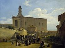 Apse of St John Lateran in Rome, Ca 1824-Guillaume Frederic Ronmy-Giclee Print