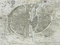 Plan en perspective de la Ville de Paris, telle qu'elle était sous le règne de Charles IX, dit-Guillaume Heulland-Giclee Print