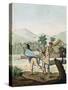 Guilty Man Being Arrested, Ethiopia, Color Engraving, 1811, Africa-null-Stretched Canvas