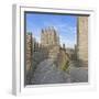 Guimaraes Castle Interior, the Most Famous Castle in Portugal as it Was the Birth Place of the Firs-StockPhotosArt-Framed Photographic Print