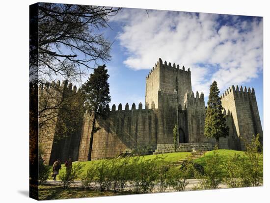 Guimaraes Castle, Where Portugal Was Founded in the 12th Century. a UNESCO World Heritage Site.-Mauricio Abreu-Stretched Canvas